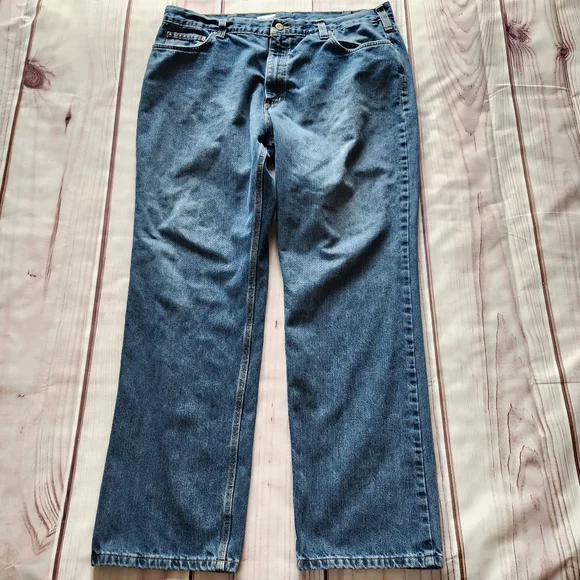 Carhartt "Holter" Relaxed Fit Straight Leg Blue Jeans | Men's Size 40x34 - Picture 2 of 11